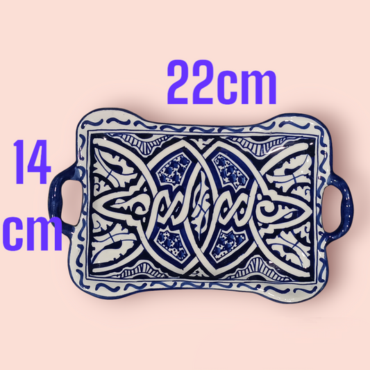 6 pottery trays from the city of Fez