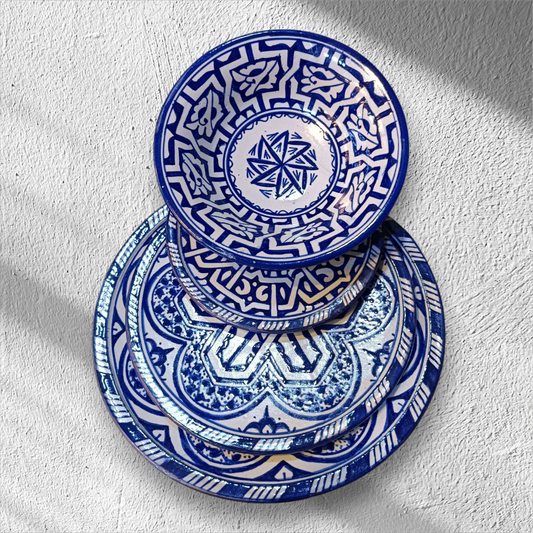 Moroccan pottery Handmade Hand painted Art Artisanal Fez pottery