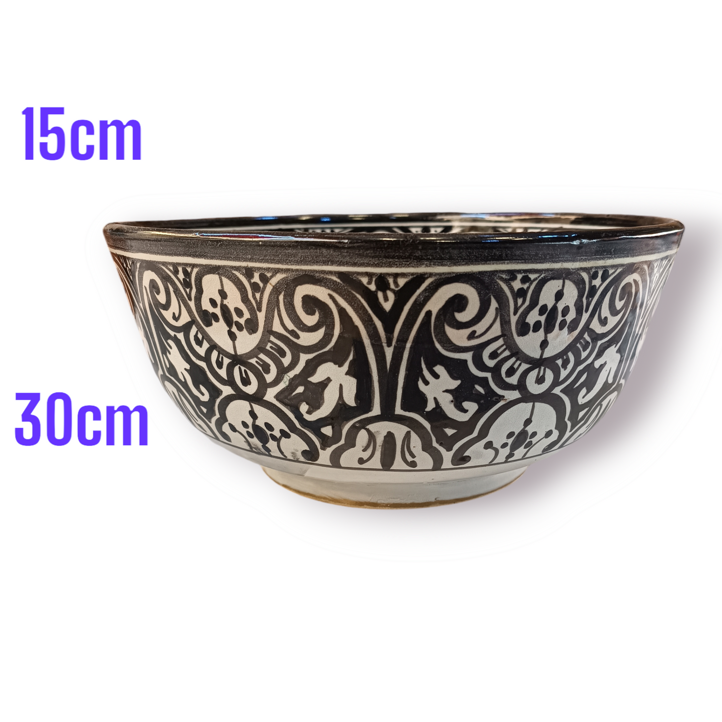 6 salad bowl handmade and hand painted