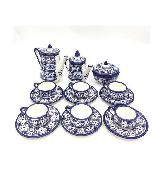 Luxury Fez Coffee Set – Handcrafted & Traditionally Decorated