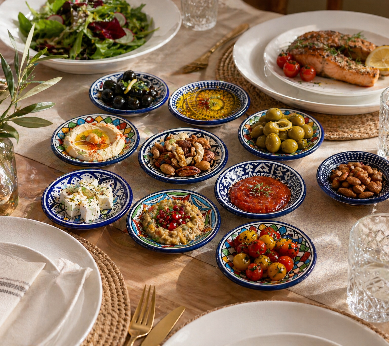 Moroccan fes pottery Mini plates