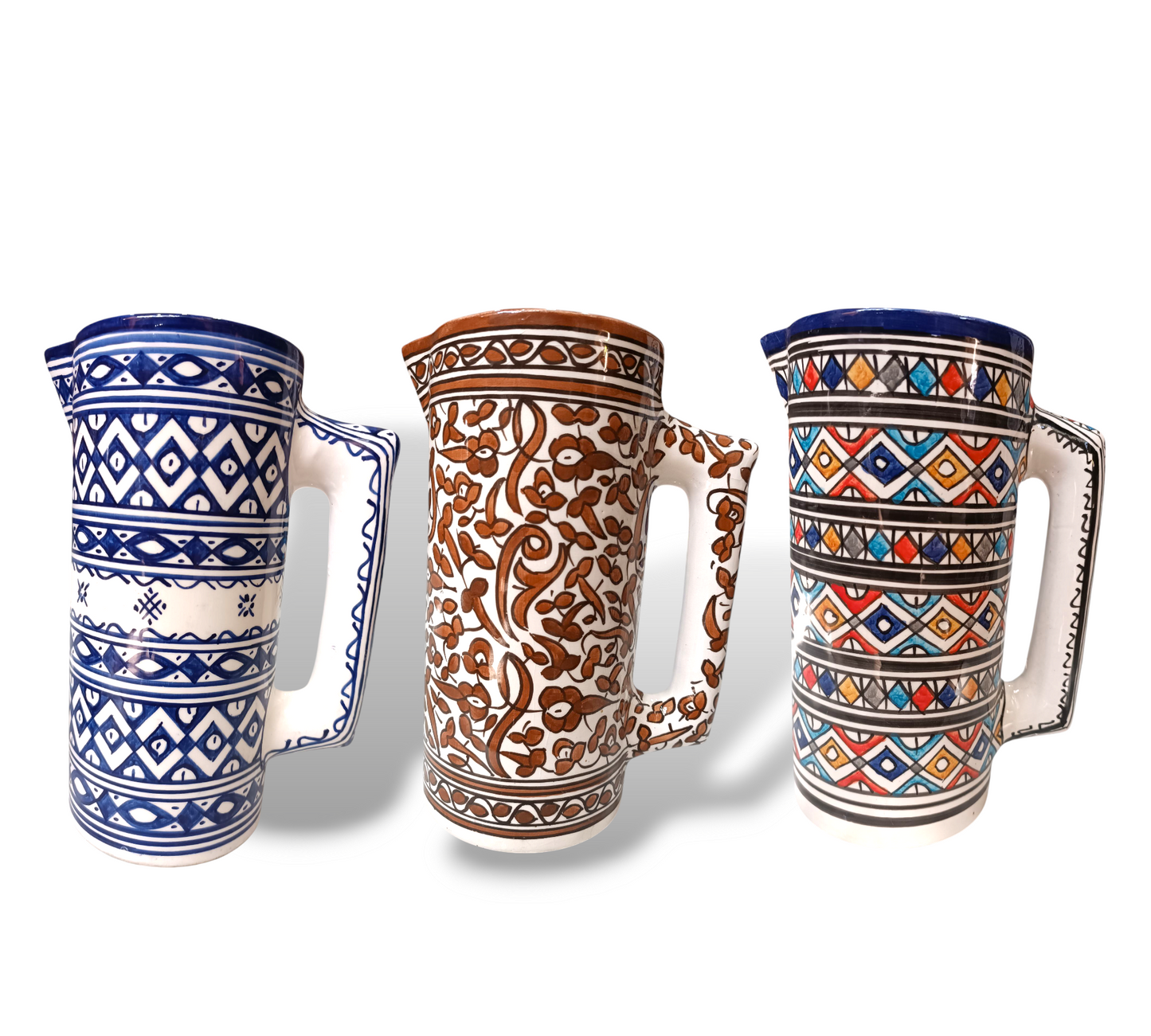 Serving Pitchers & Carafes – Handmade from White Clay, Lead-Free & Dishwasher Safe