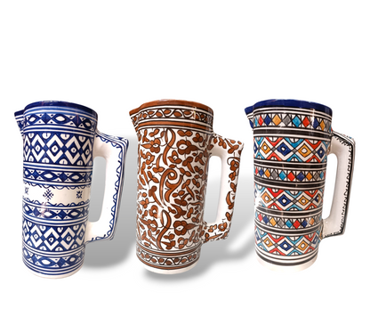 Serving Pitchers & Carafes – Handmade from White Clay, Lead-Free & Dishwasher Safe