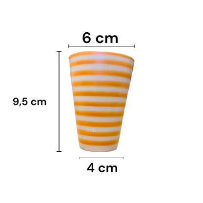 4 cups Moroccan fes pottery hand painted