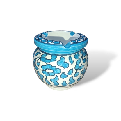 Handmade Moroccan Ceramic Ashtray with Lid