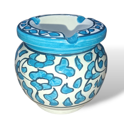 Handmade Moroccan Ceramic Ashtray with Lid