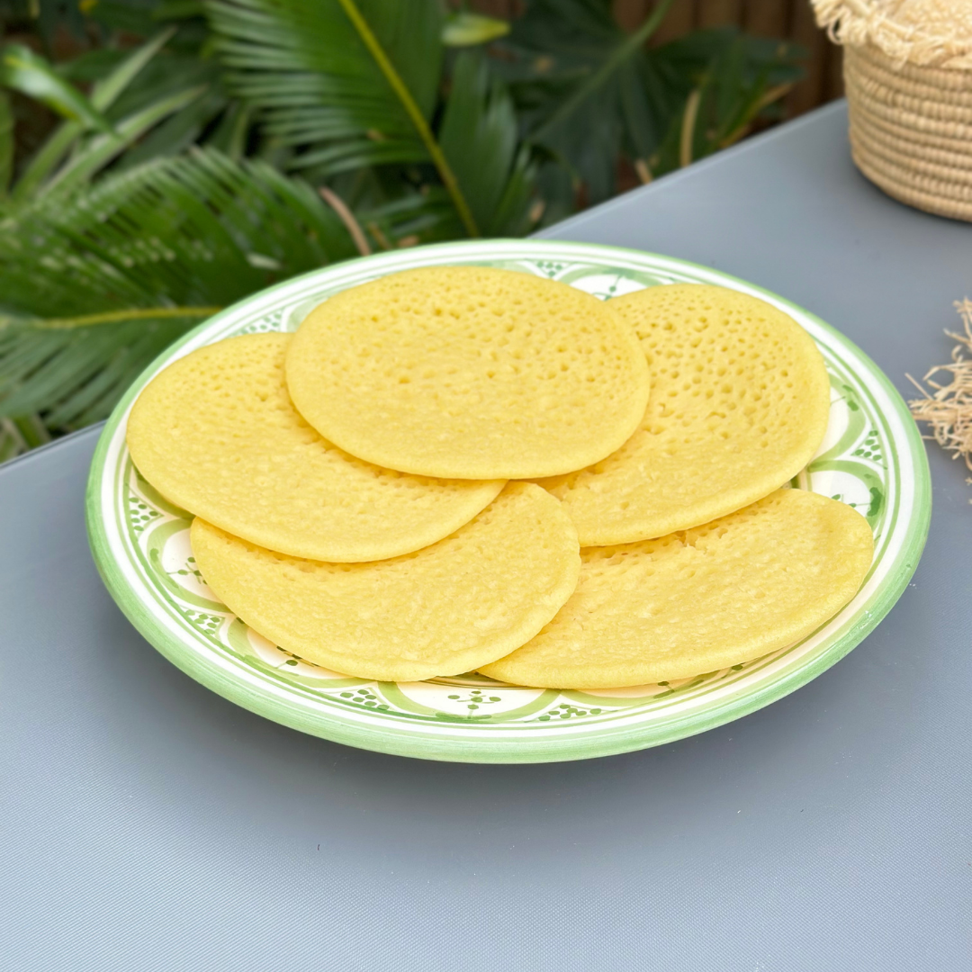 6 dinner plats hand-painted dishwasher microwave safe (6 plats)