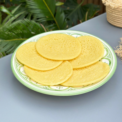 6 dinner plats hand-painted dishwasher microwave safe (6 plats)