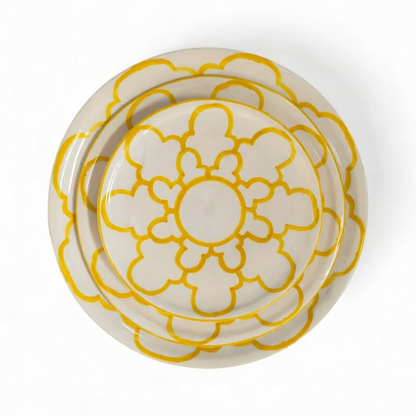 Handmade Moroccan Ceramic Plates – 18, 24 & 27 cm | Dishwasher & Microwave Safe