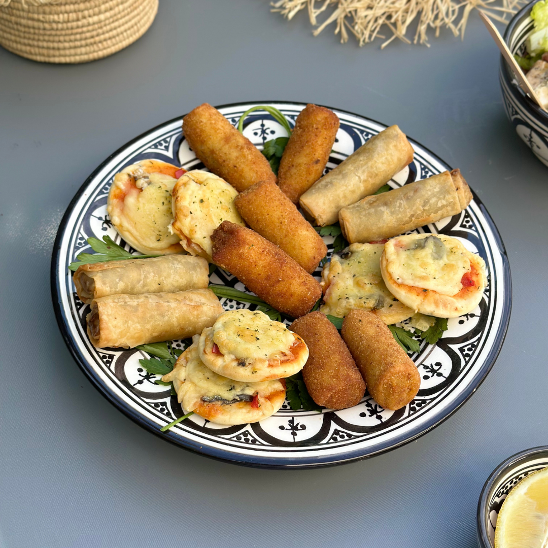 bowls service hand-painted dishwasher microwave safe (6 bowls)