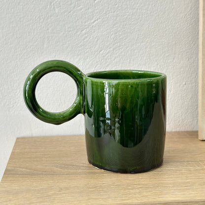 "Handmade & Hand-Painted Ceramic Mugs – Microwave & Dishwasher Safe"
