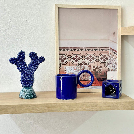 6 mugs Hand-Painted Ceramic Mugs – Microwave & Dishwasher Safe from Morocco