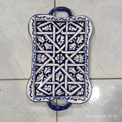 6 pottery trays from the city of Fez