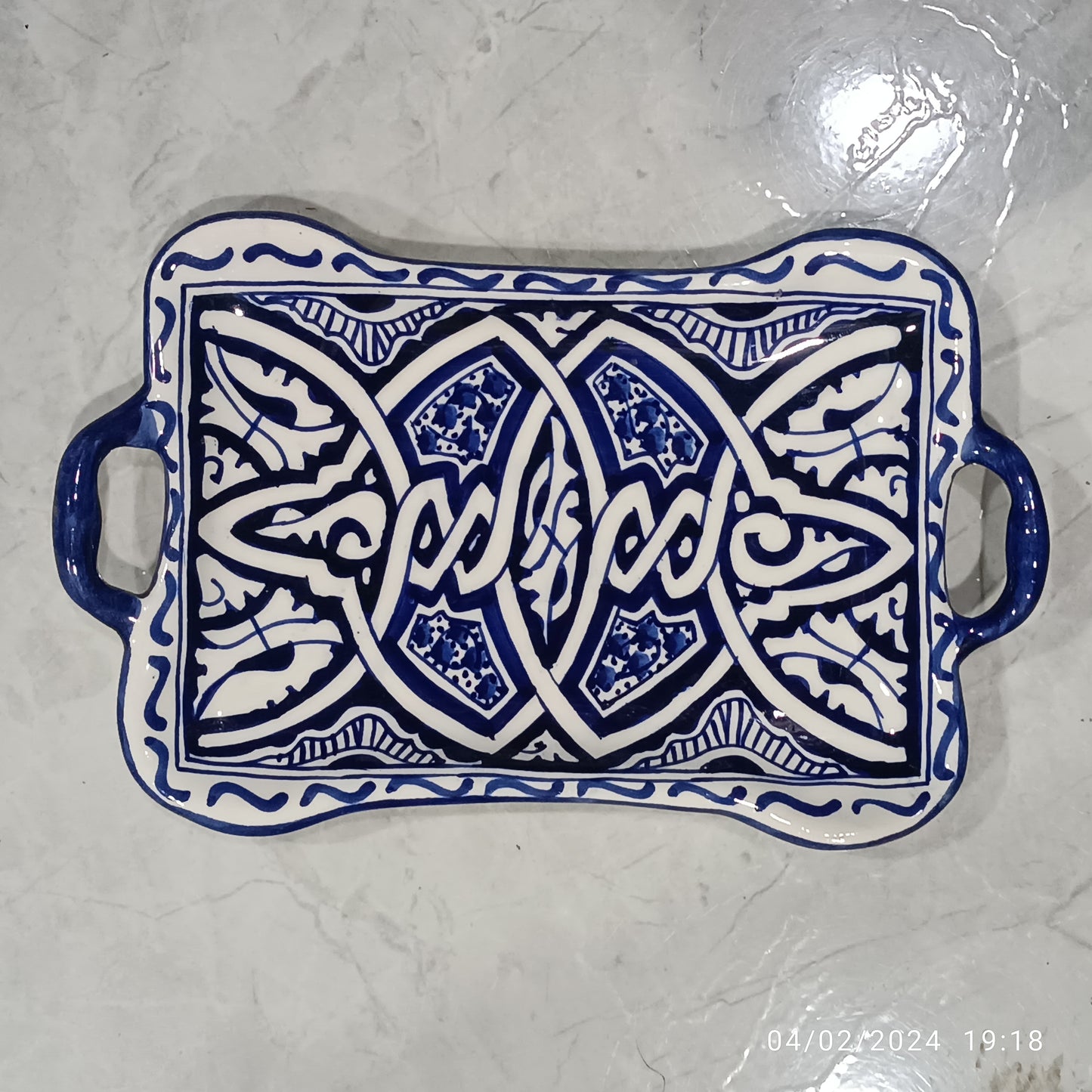 6 pottery trays from the city of Fez