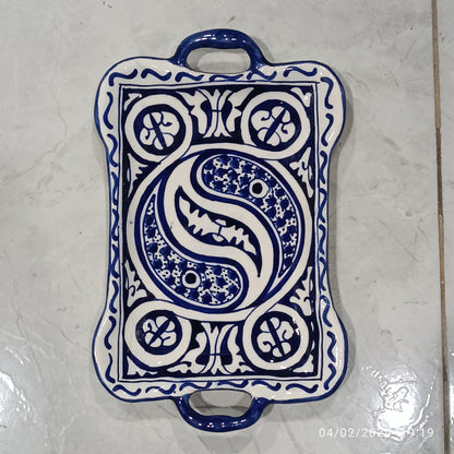 6 pottery trays from the city of Fez