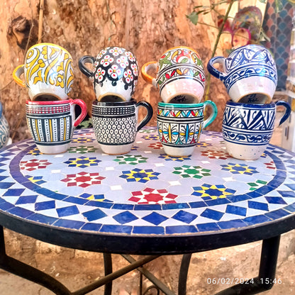 Moroccan pottery Handmade Hand painted Art Artisanal Fez pottery