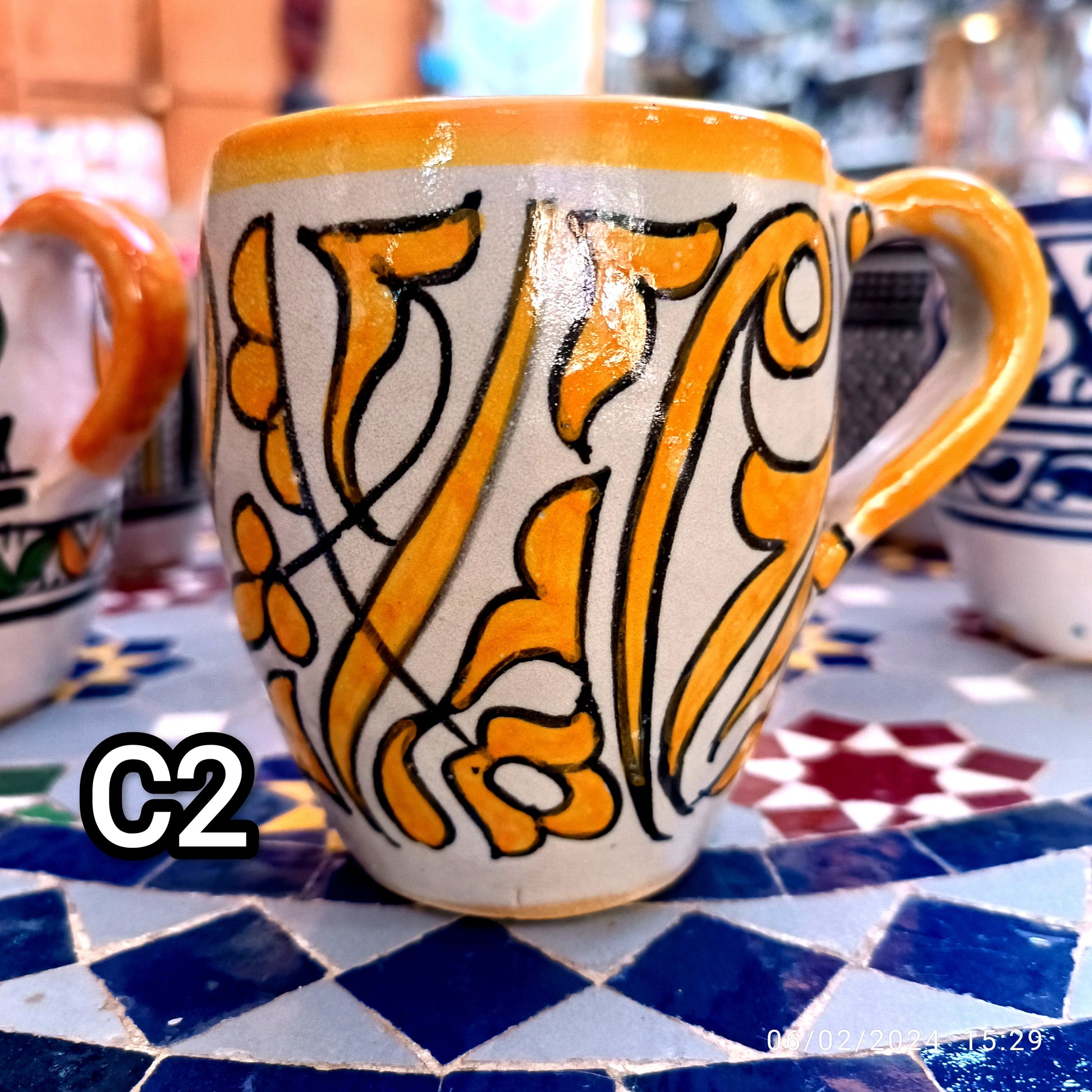 Moroccan pottery Handmade Hand painted Art Artisanal Fez pottery