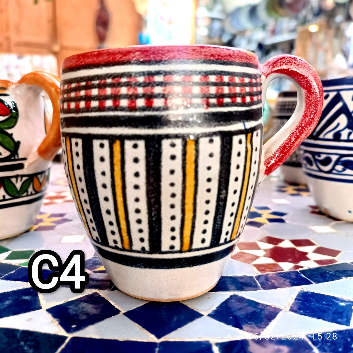 Moroccan pottery Handmade Hand painted Art Artisanal Fez pottery