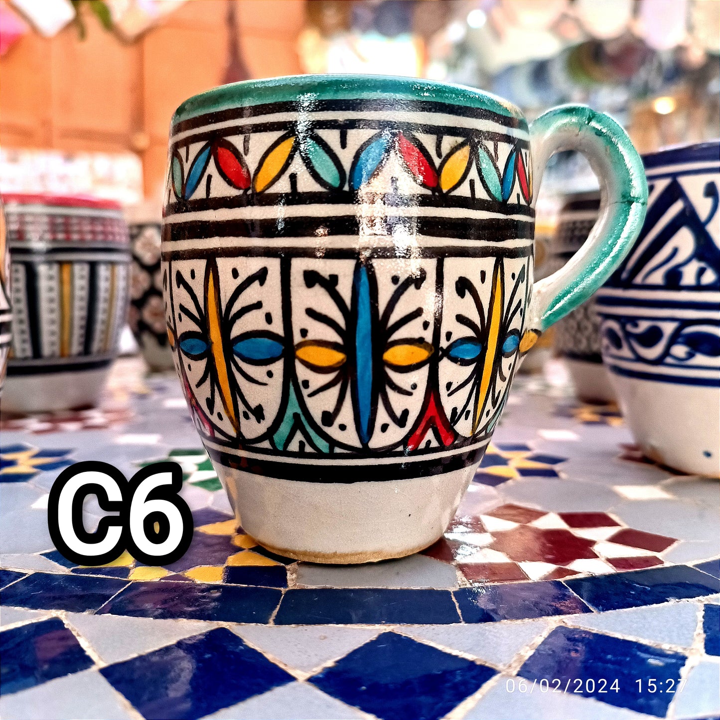 Moroccan pottery Handmade Hand painted Art Artisanal Fez pottery