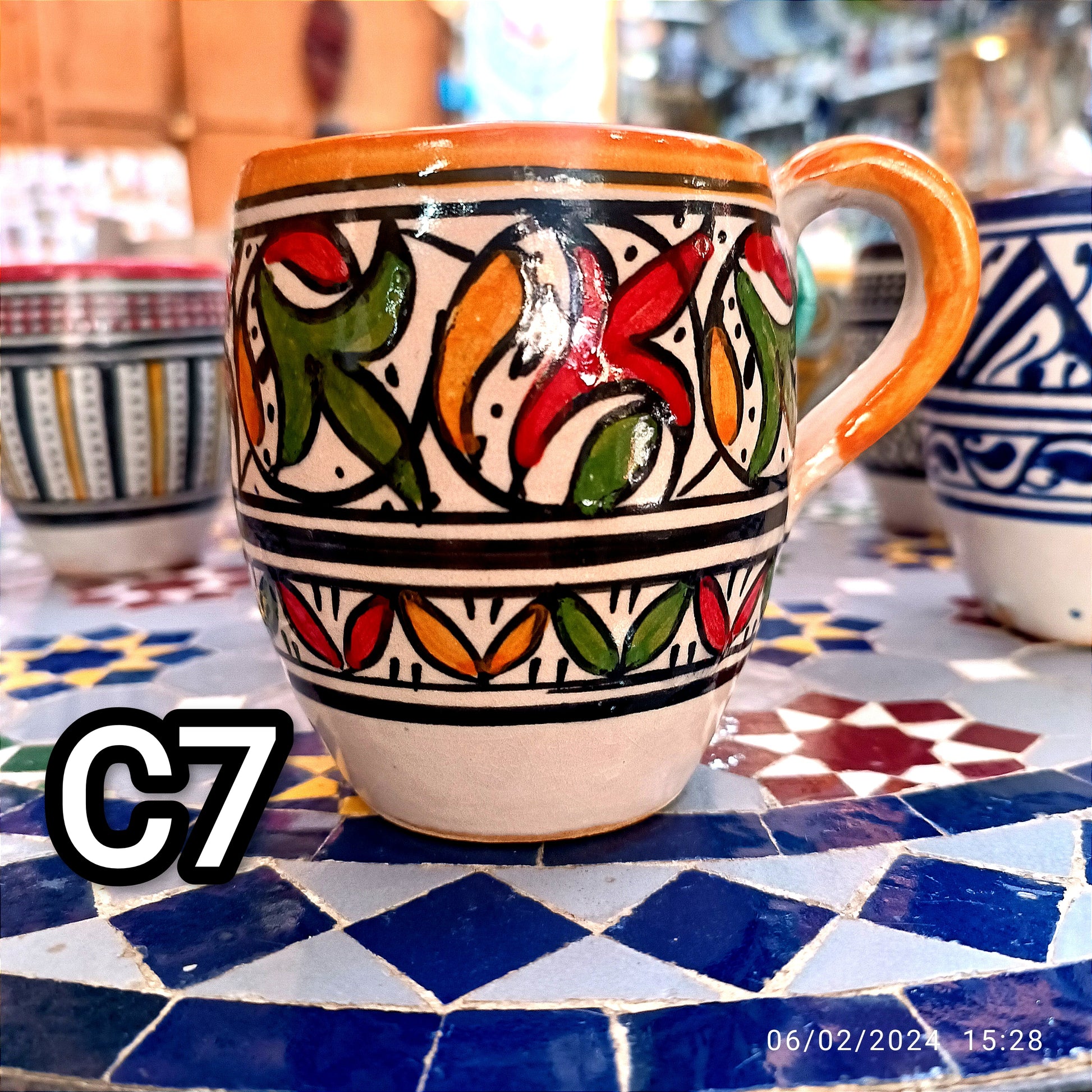 Moroccan pottery Handmade Hand painted Art Artisanal Fez pottery