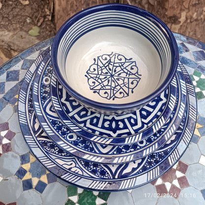 Luxury  Moroccan Dinnerware Set – Handcrafted Traditional Pottery