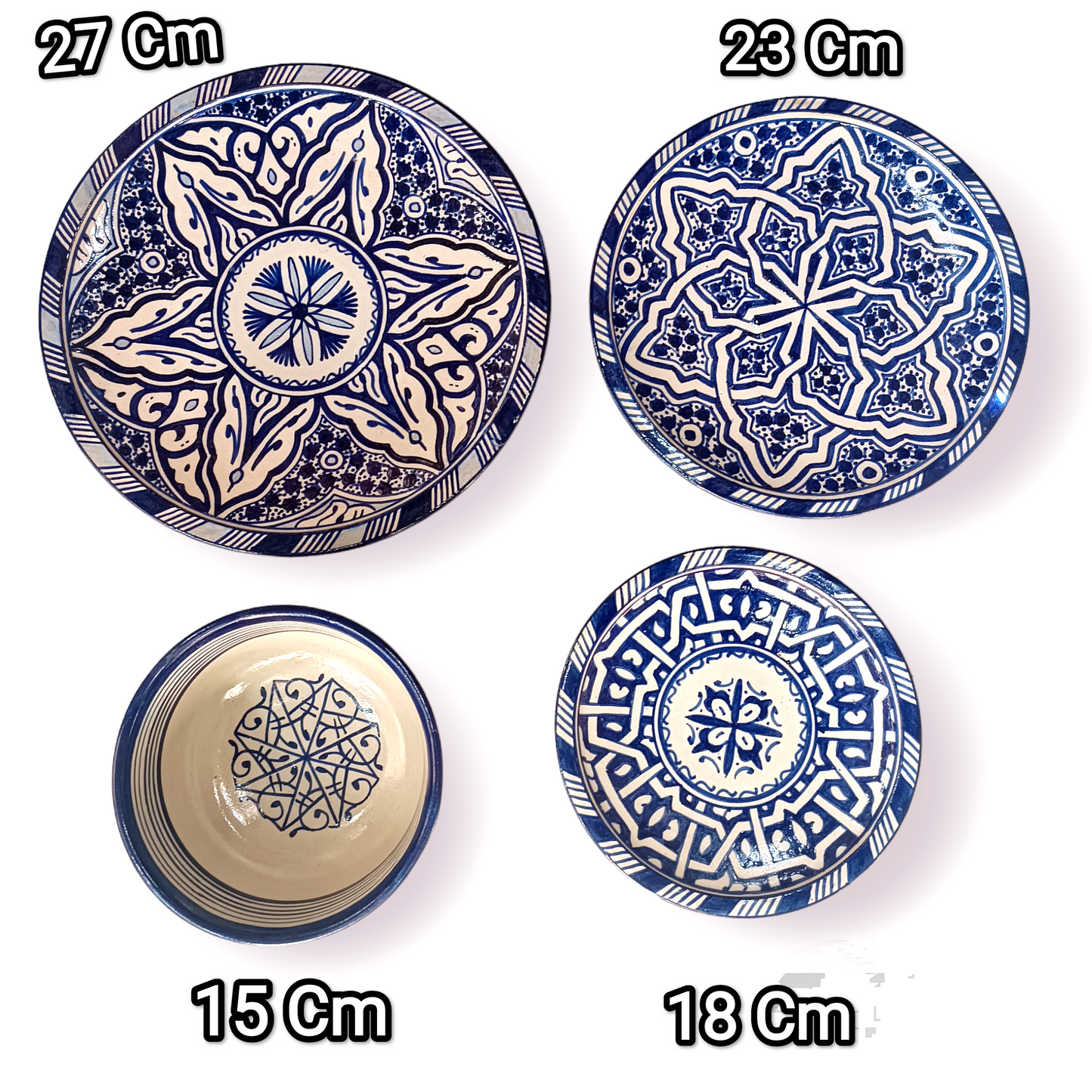 Luxury  Moroccan Dinnerware Set – Handcrafted Traditional Pottery