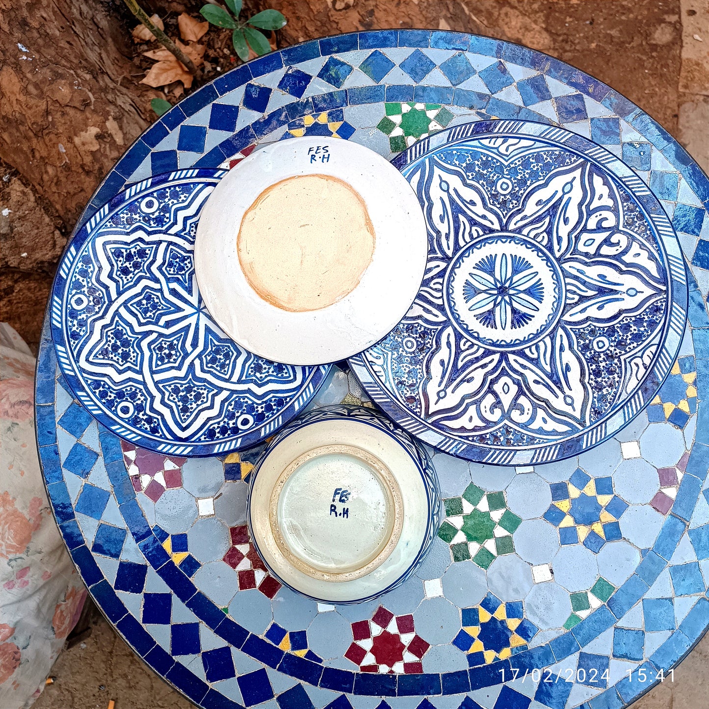 Luxury  Moroccan Dinnerware Set – Handcrafted Traditional Pottery