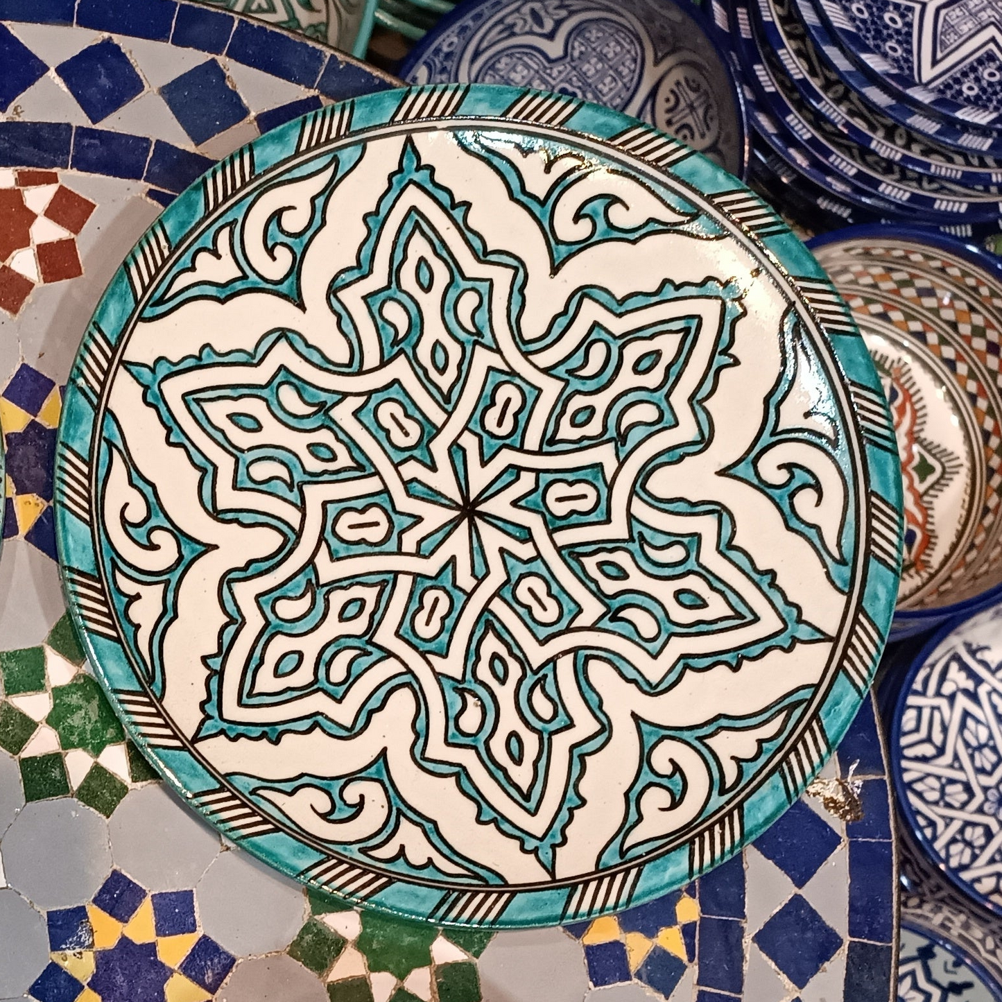 Luxury Moroccan pottery Dinnerware Set – Handcrafted Traditional Pottery