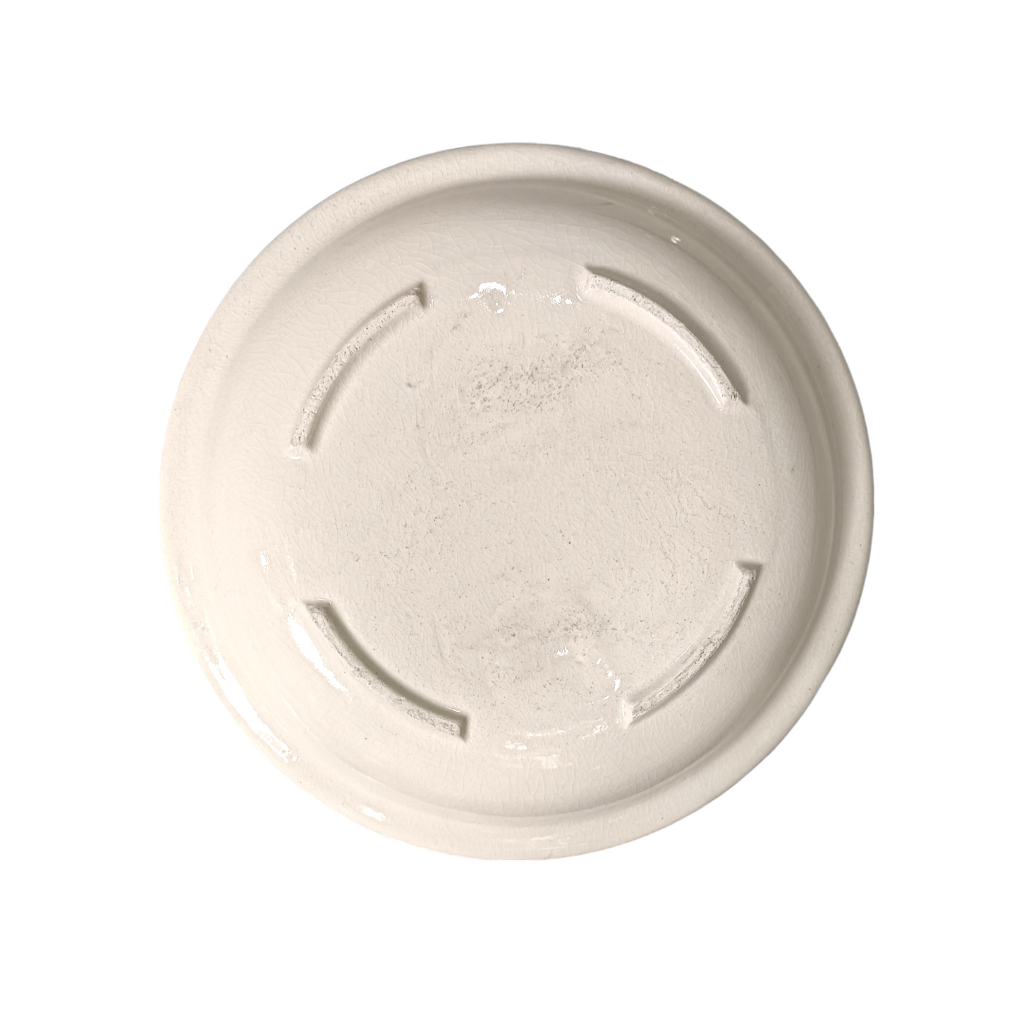 Hand-Painted Moroccan Tagine – 30cm Wide – White Clay – Dishwasher & Microwave Safe