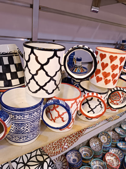 "Handmade & Hand-Painted Ceramic Mugs – Microwave & Dishwasher Safe"