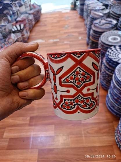 "Handmade & Hand-Painted Ceramic Mugs – Microwave & Dishwasher Safe"