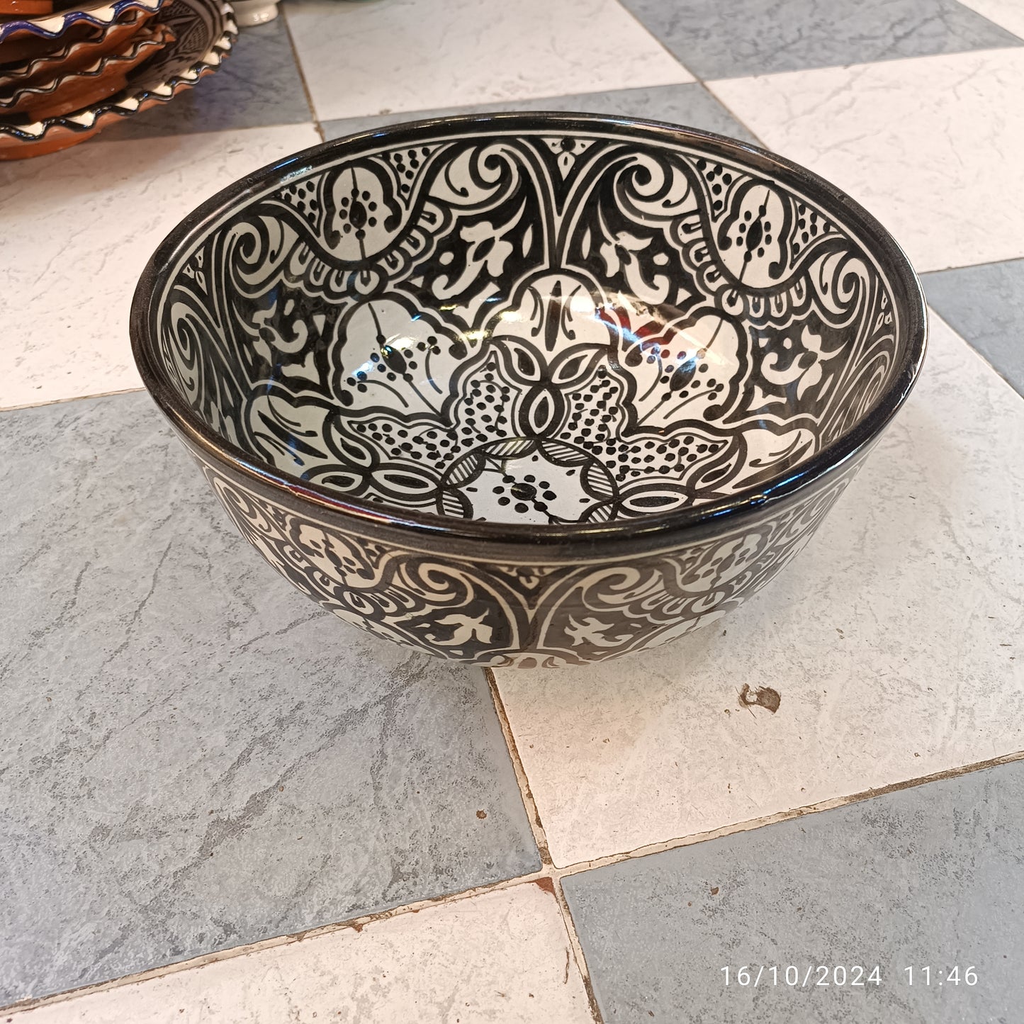 6 salad bowl handmade and hand painted