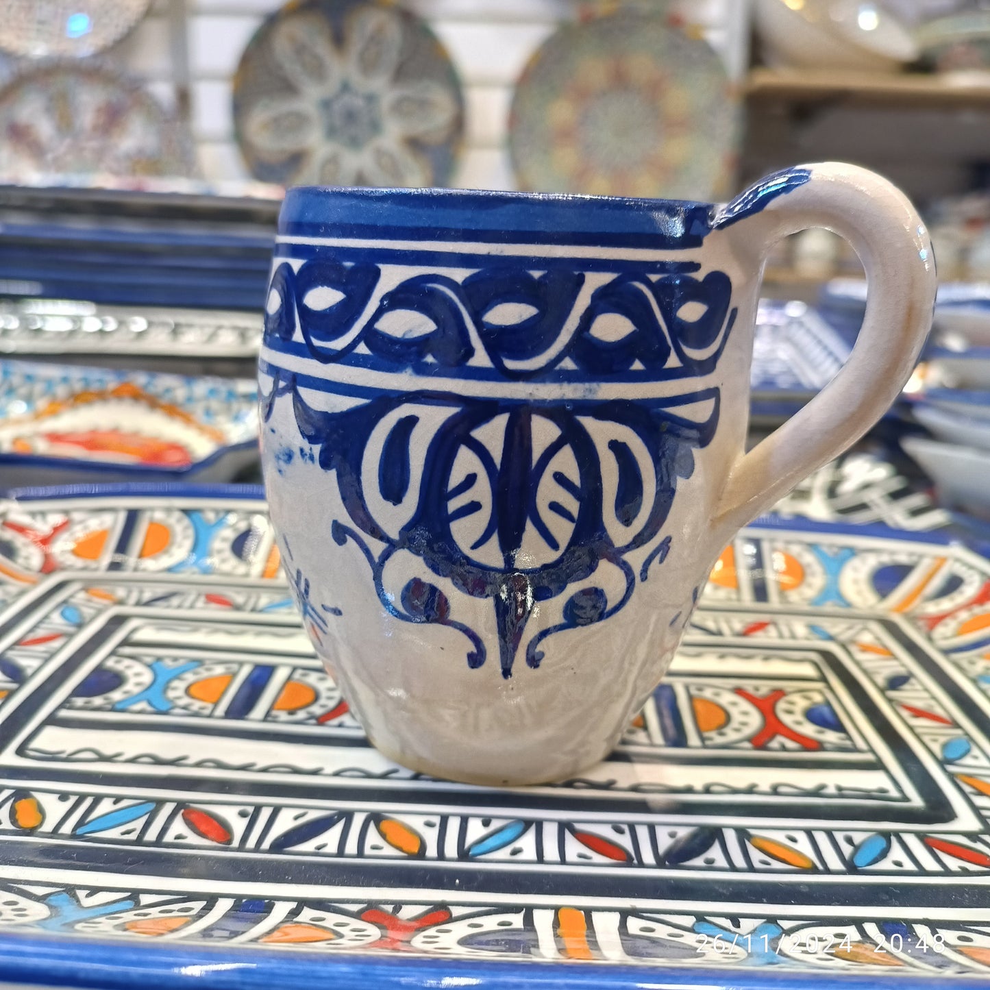 Moroccan pottery Handmade Hand painted Art Artisanal Fez pottery