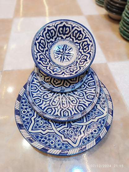 Moroccan pottery Handmade Hand painted Art Artisanal Fez pottery