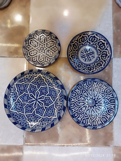 Moroccan pottery Handmade Hand painted Art Artisanal Fez pottery