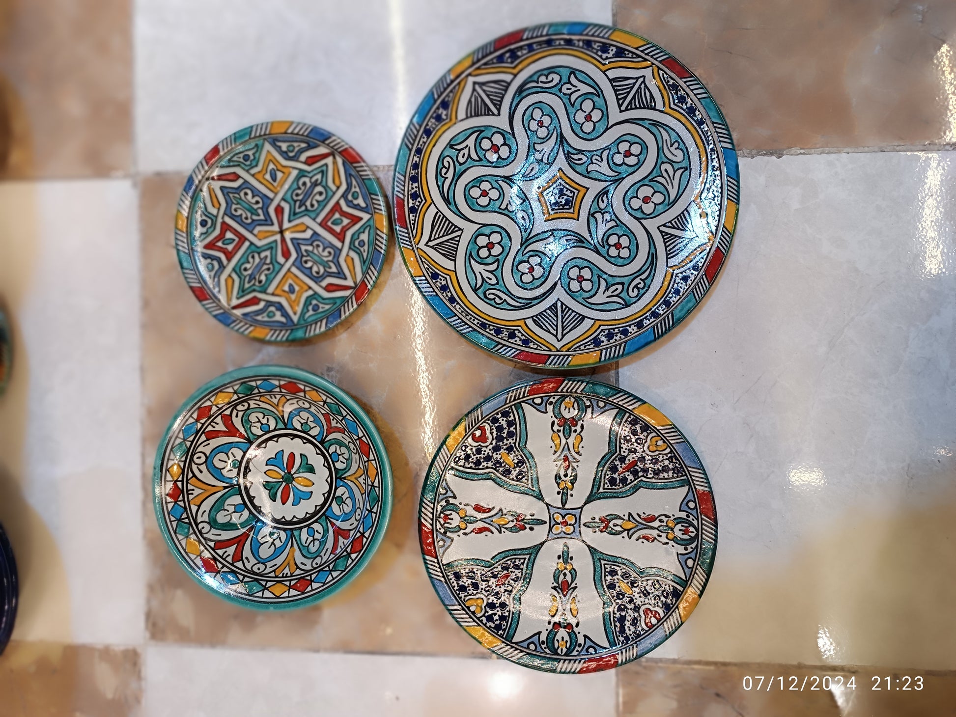 Moroccan pottery Handmade Hand painted Art Artisanal Fez pottery