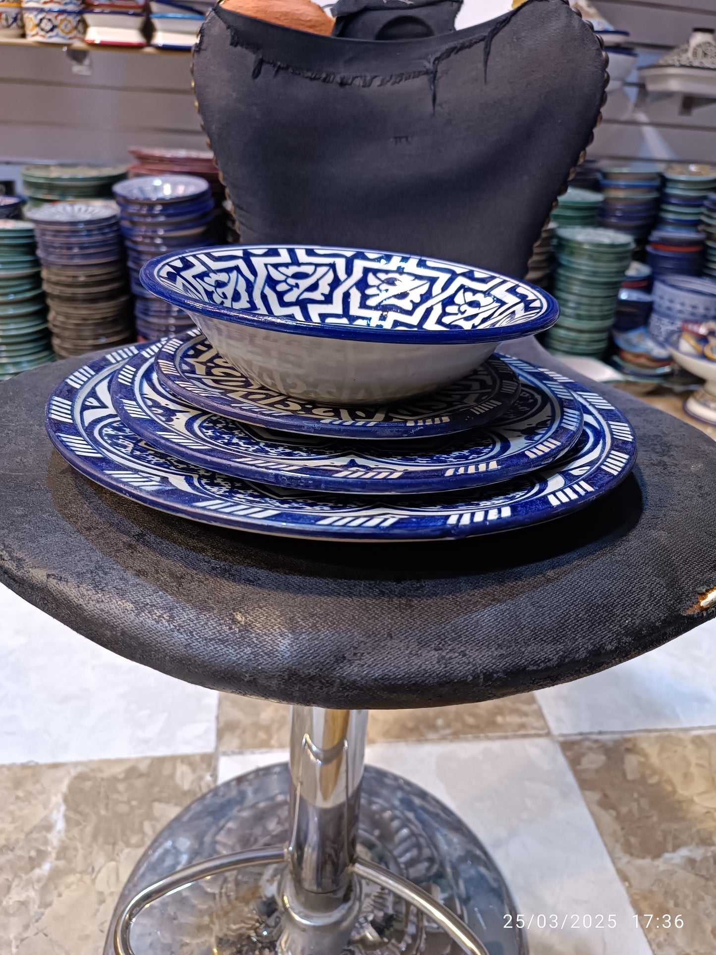 Moroccan pottery Handmade Hand painted Art Artisanal Fez pottery