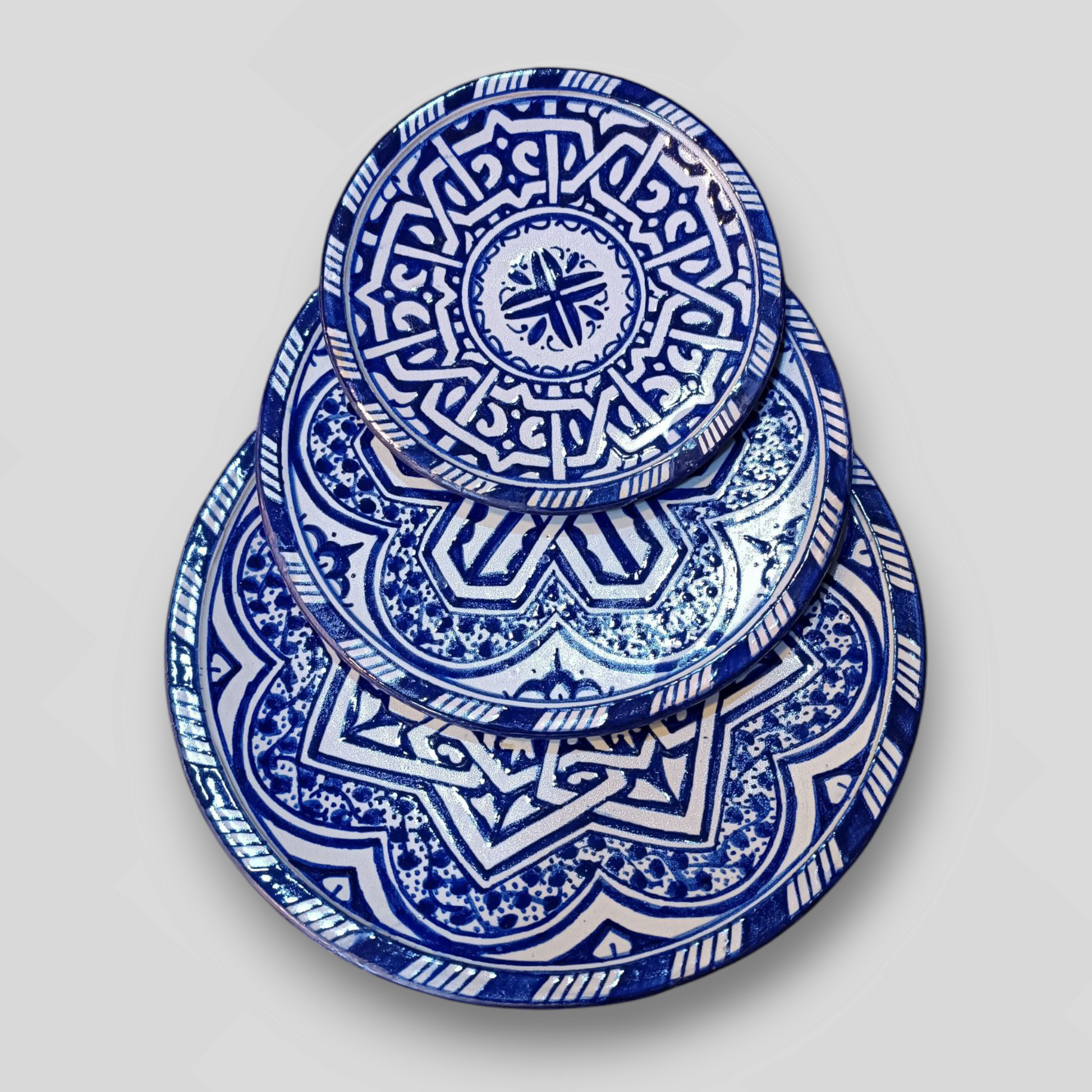 Moroccan pottery Handmade Hand painted Art Artisanal Fez pottery