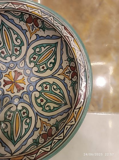 Hand-Painted Fez Dinner Plate – 30 cm