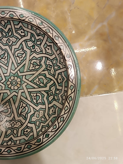 Hand-Painted Fez Dinner Plate – 30 cm