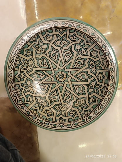 Hand-Painted Fez Dinner Plate – 30 cm