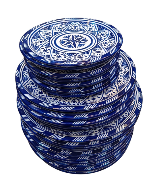 Authentic Fez Pottery Plate – Lead-Free & Microwave Safe