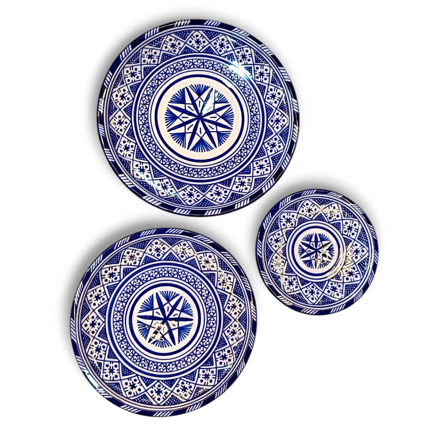 Authentic Fez Pottery Plate – Lead-Free & Microwave Safe