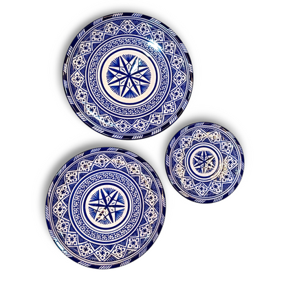 Authentic Fez Pottery Plate – Lead-Free & Microwave Safe