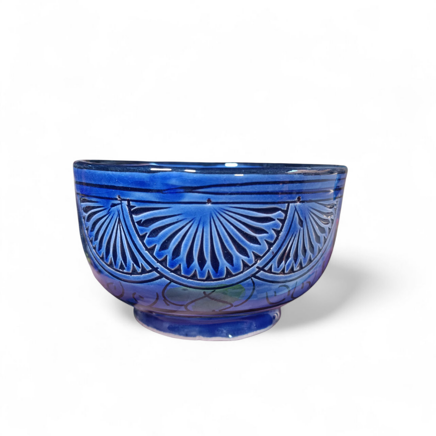 4 bowls handcrafted hand painted different colors