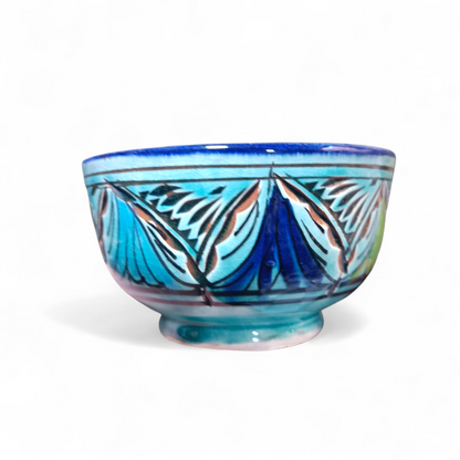 4 bowls handcrafted hand painted different colors