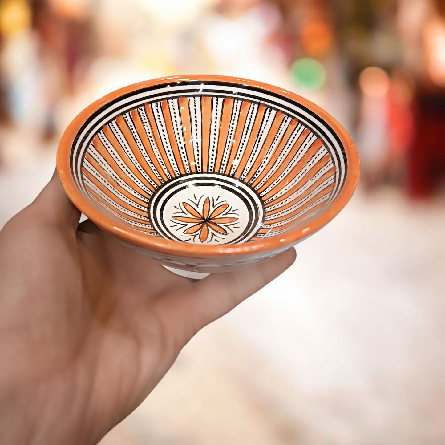 Moroccan Ceramics  6 Bowls – 15 cm | Hand-Painted, Microwave & Dishwasher Safe