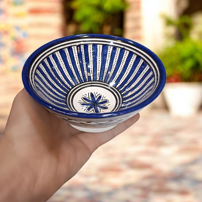 Moroccan Ceramics  6 Bowls – 15 cm | Hand-Painted, Microwave & Dishwasher Safe