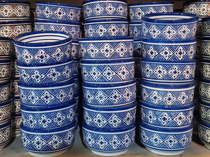 Diseño de bordado con motivo de cuencos marroquíes (6 cuencos)