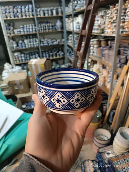 Diseño de bordado con motivo de cuencos marroquíes (6 cuencos)